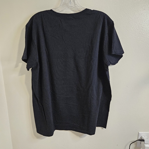 COPY - 2 Pc Lyn Dorf Wine Lovers Solid Black Tops Women's Size XL 100 %Cotton - Picture 4 of 16